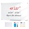 Tempered Glass Magnetic Dry Erase Board with Tray & Frame-less Design